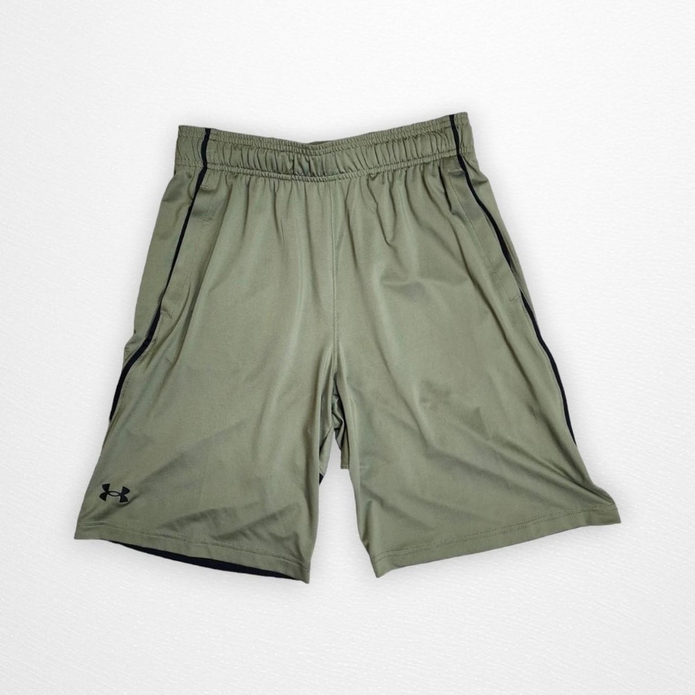New! Under Armour Raid 2.0 Men's Green and‎ Black Shorts